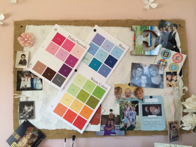My color swatches rank right up there with pictures of my kids in my studio.
