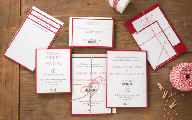 Brooklyn Wedding Suite – billet-doux Spring 2015 Bridal Collection  Printed by StationeryHQ 