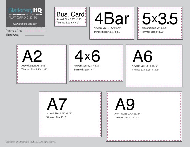 FlatCardSizeChart